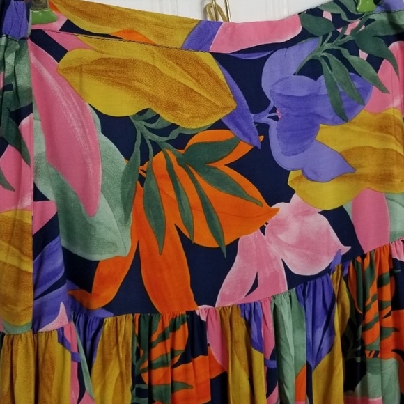 Final price 🔥NWOT Abel the Label AnthropologieFloral Leonard Maxi Skirt, S - Picture 3 of 7